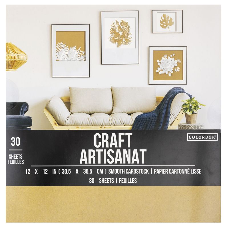 CARDSTOCK CRAFT DE 78LBS 12X12 (30 HOJAS)