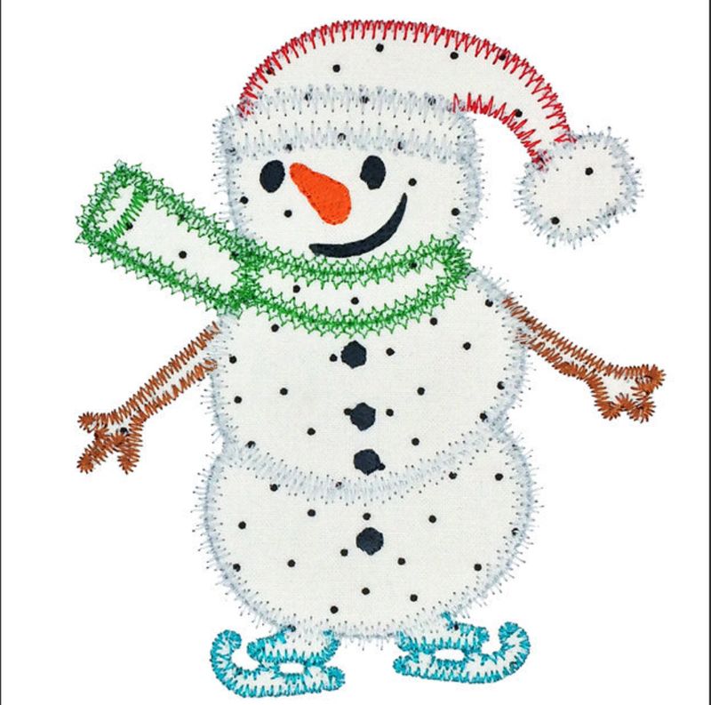 BIGZ SNOWMAN WITH SKATES