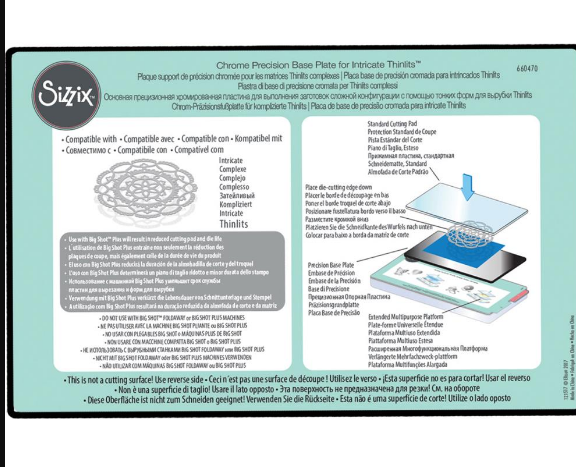 SIZZIX TABLA DE PRECISION PARA TROQUELES INTRINCADOS