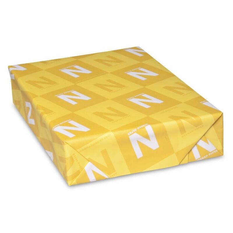 PAPEL NEENAH DE 80 LBS BLANCO NATURAL (25 HOJAS)
