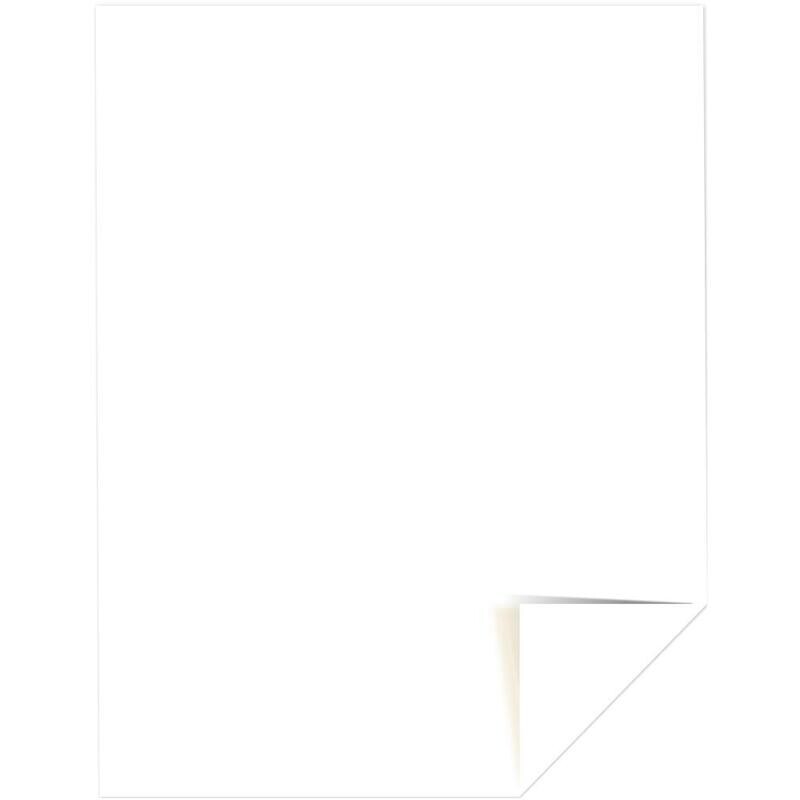 PAPEL NEENAH SOLAR WHITE DE  110 LBS  8.5X11, (25 HOJAS /PAQ)