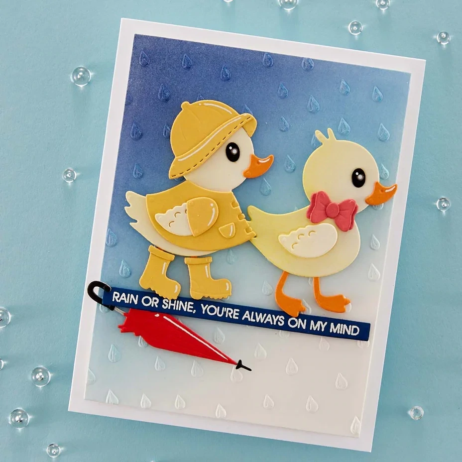 EMBOSSING FOLDER GOTAS DE LLUVIA