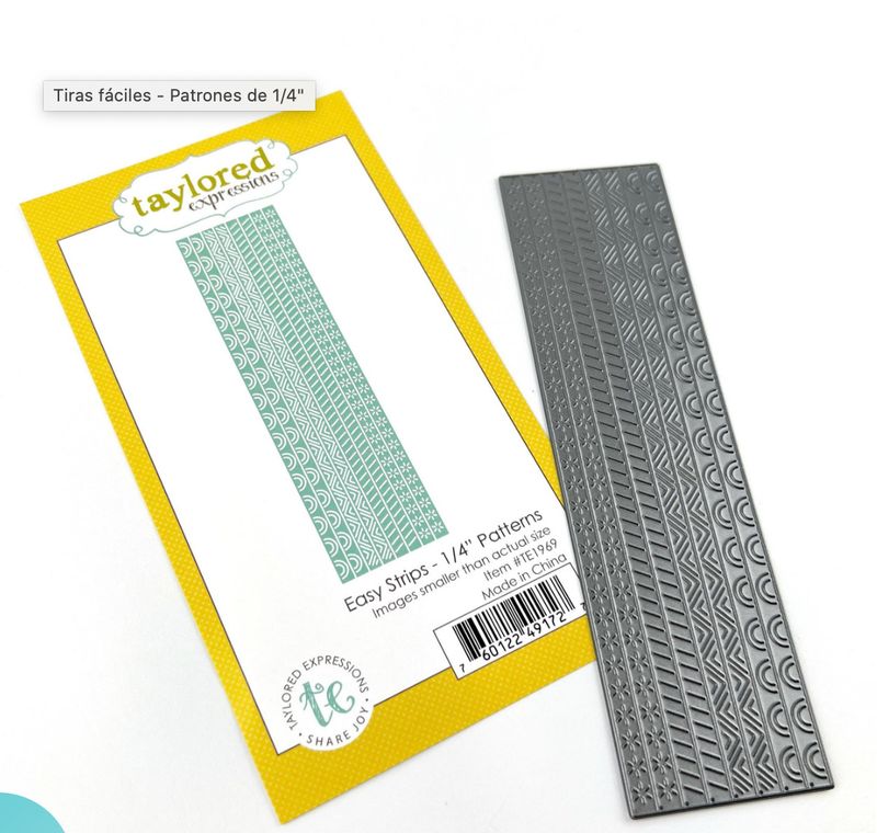 TROQUEL EASY STRIPS - 1/4"
