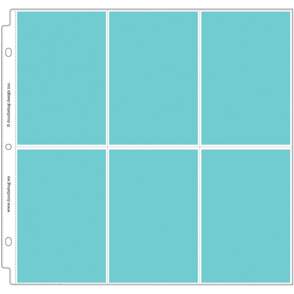 PROTECTORES DE PÁGINA 12X12 DOODLEBUG CON BOLSILLOS VERTICALES (12/PAQ)