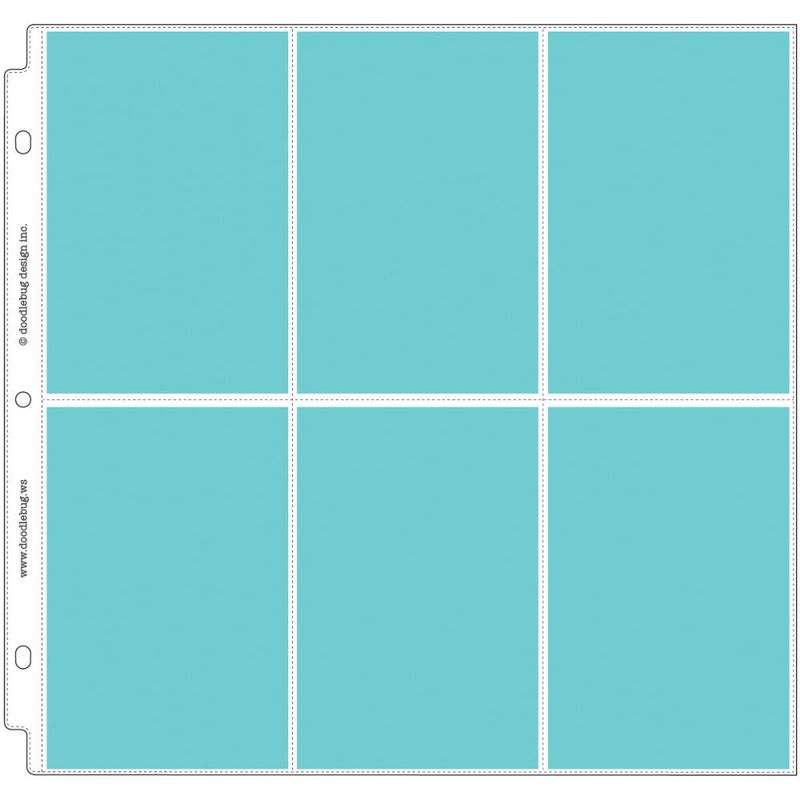 PROTECTORES DE PÁGINA 12X12 DOODLEBUG CON BOLSILLOS VERTICALES (12/PAQ)