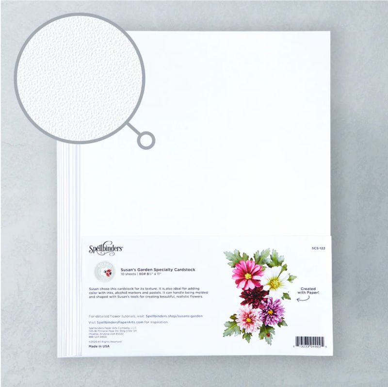 CARTULINA ESPECIAL SUSAN'S GARDEN 8.5" X 11" (10/PAQ)