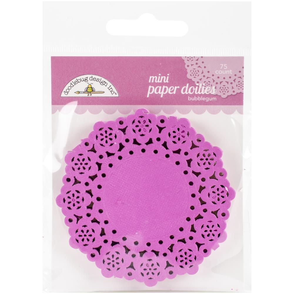 MINI DOILIES 3X3 BUBBLEGUM (75)