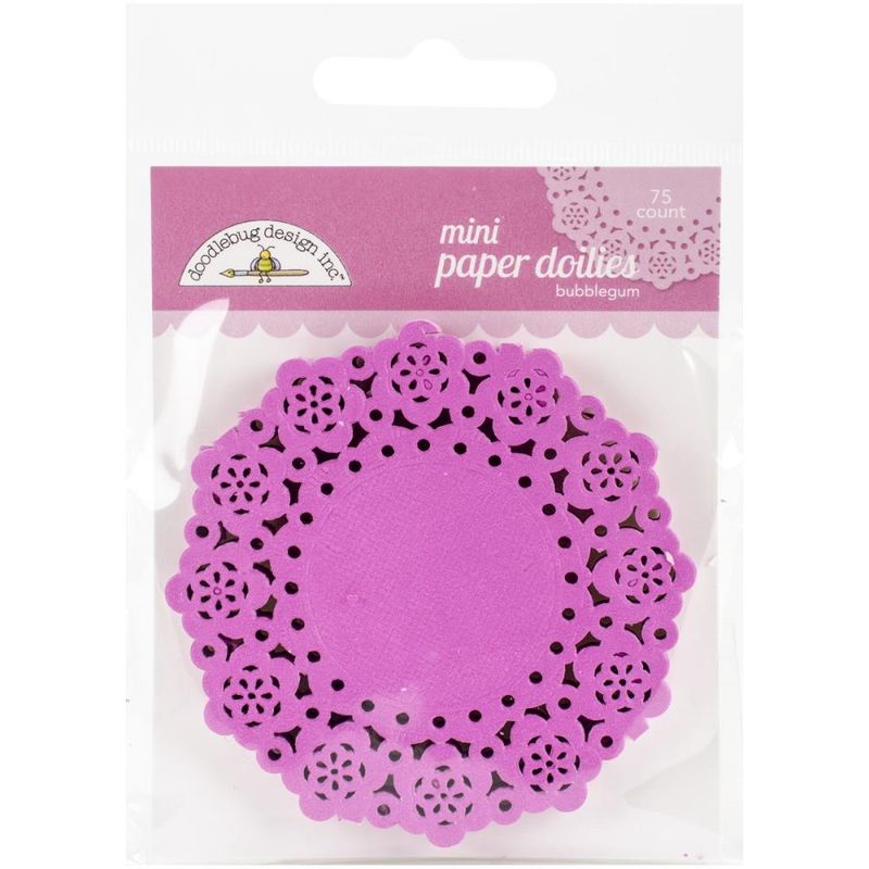 MINI DOILIES 3X3 BUBBLEGUM (75)