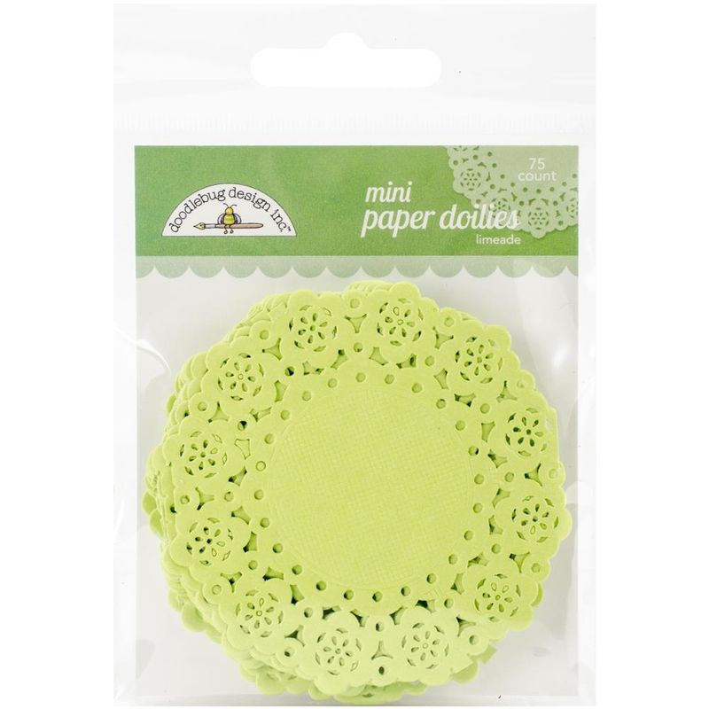 MINI DOILIES 3X3 LIMEADE (75)