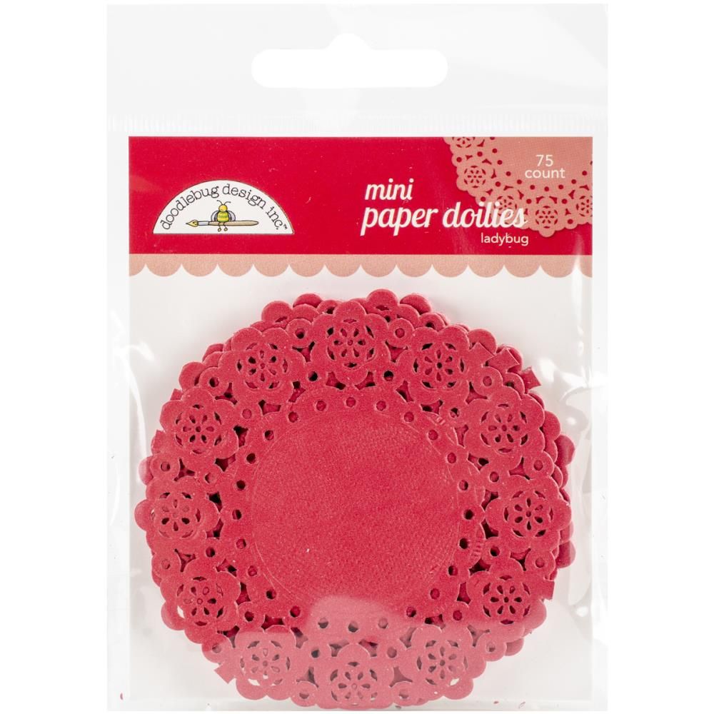 MINI DOILIES 3X3 LADYBUG (75)