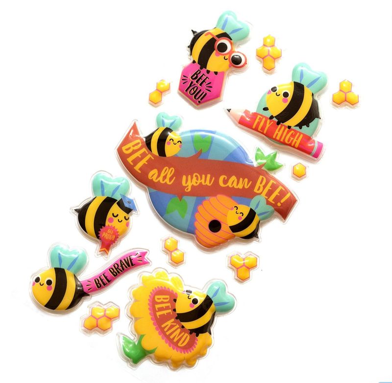 CALCOMANÍA ABEJA ESCOLAR