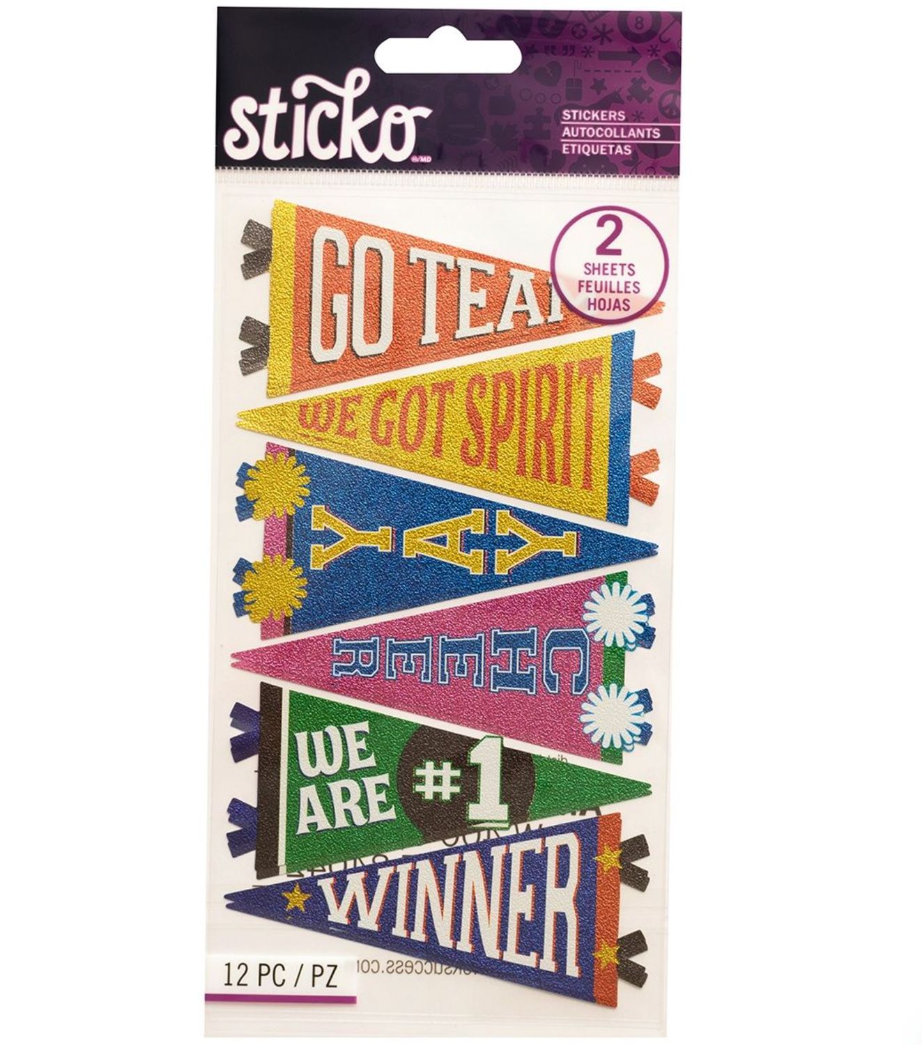 CALCOMANÍAS BANDERÍNES