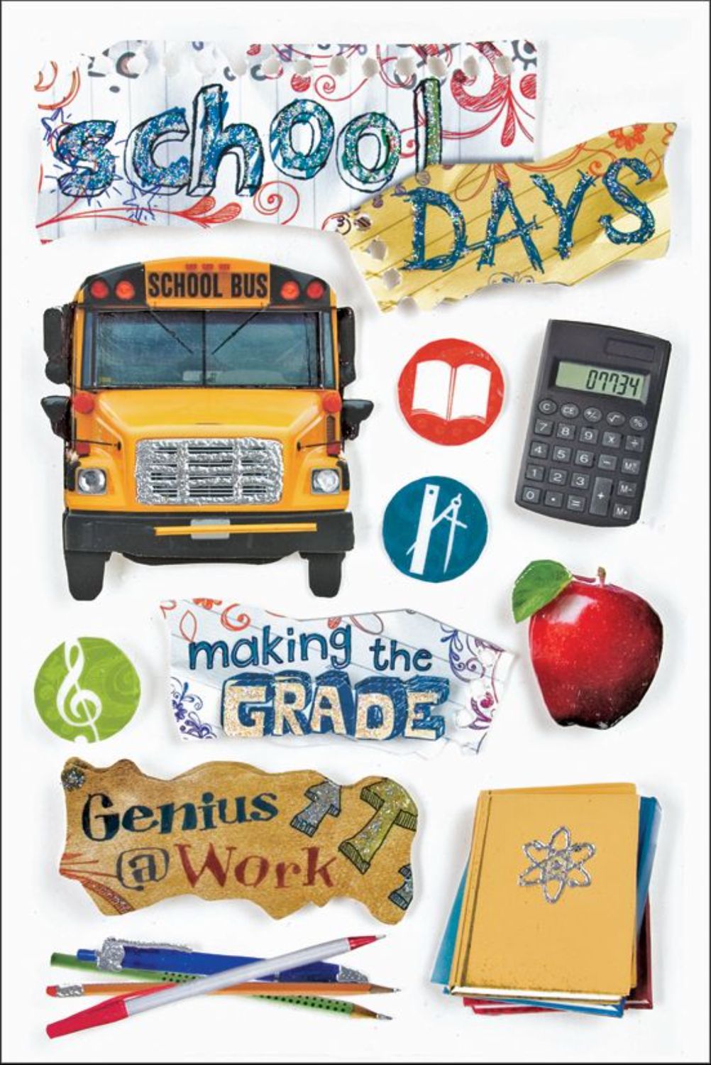 CALCOMANÍAS 3D DÍAS ESCOLARES