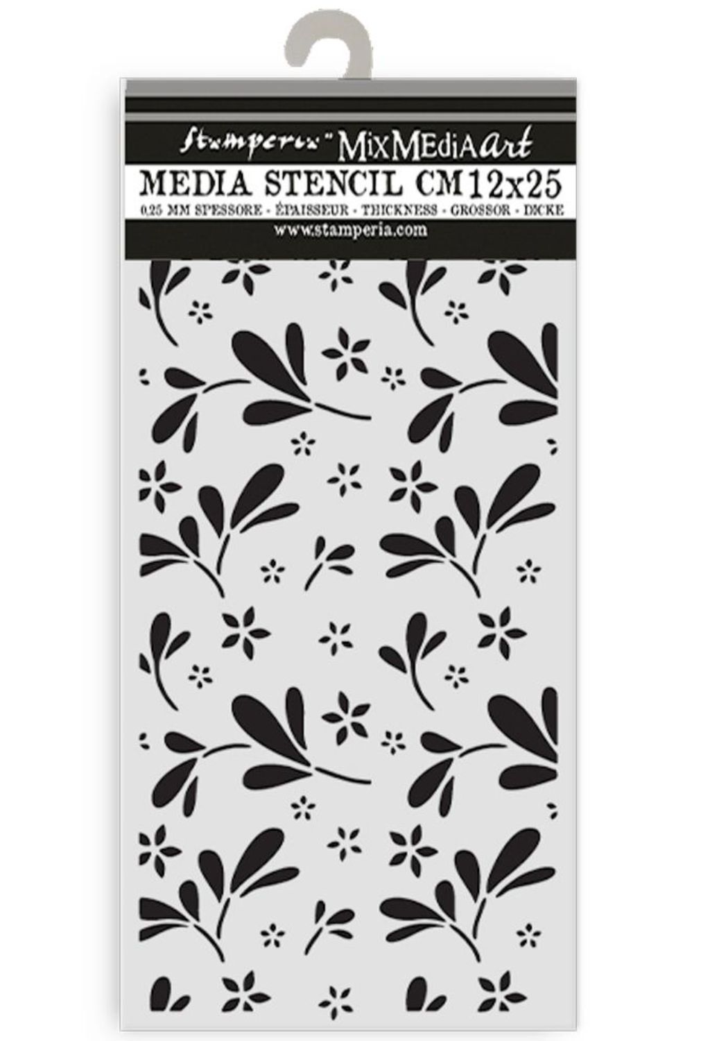 STENCIL PATRÓN DE FLORES GRANDES FAMILY