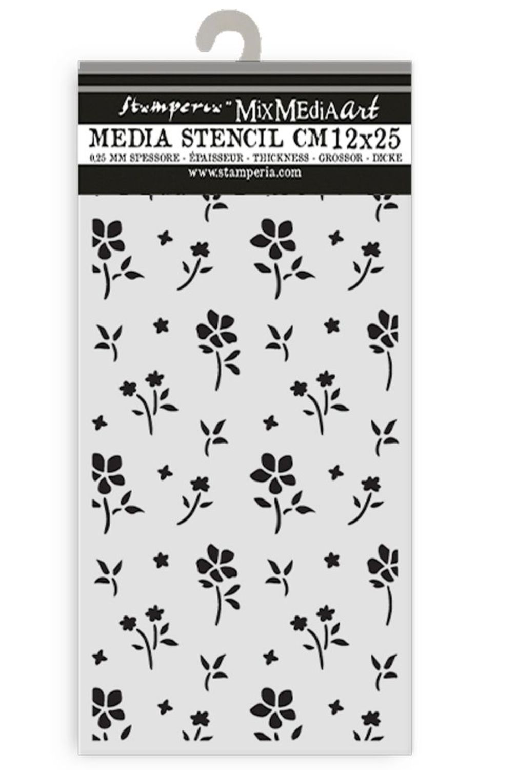 STENCIL PATRÓN DE FLORES PEQUEÑAS FAMILY