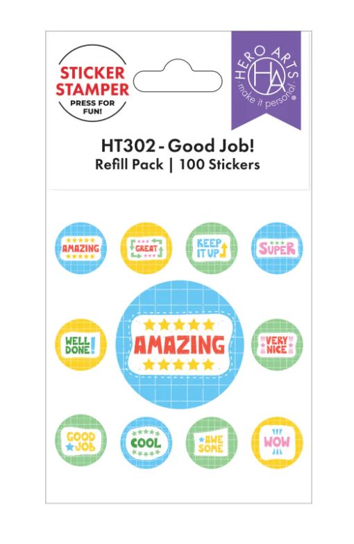REFILL STICKERS GOOD JOB (100)