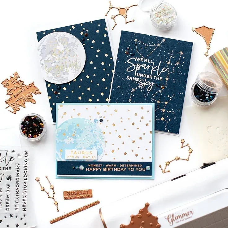 EMBOSSING FOLDER ZODÍACOS CELESTIALES