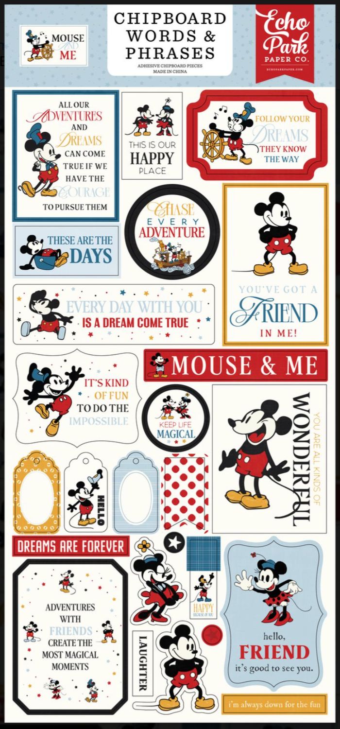 CHIPBOARD WORD MOUSE &amp; ME