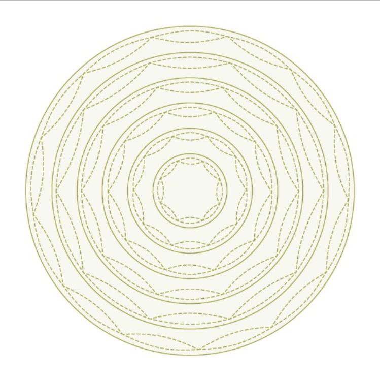 TROQUEL FUNNY STITCH CIRCLE THE APRIL’S FLOWERS