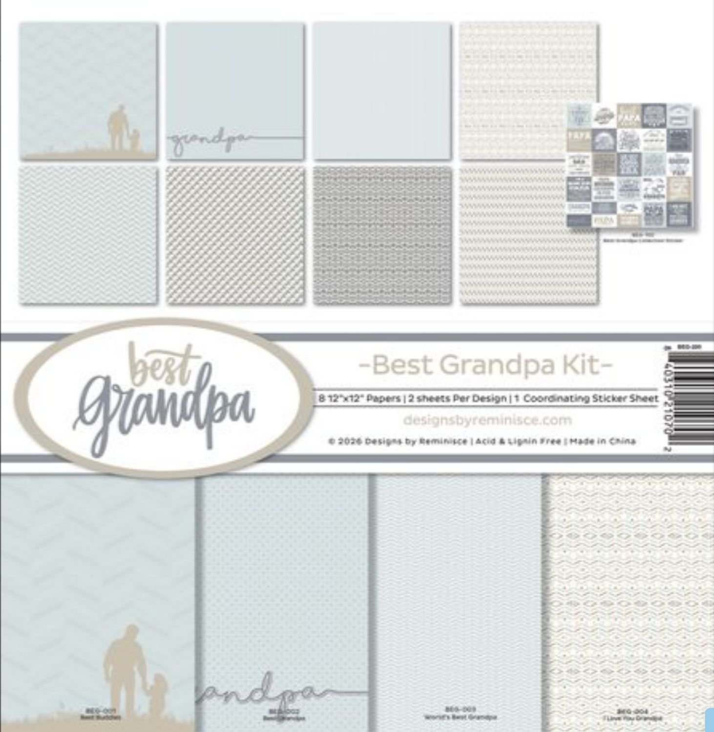 KIT 12X12 EL MEJOR ABUELO