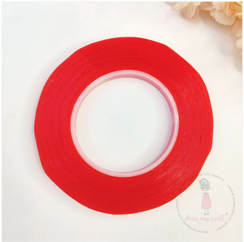 CINTA ADHESIVA ROJA ULTRARRESISTENTE - 4 MM