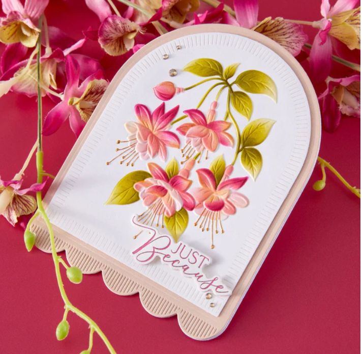 EMBOSSING FOLDER 3D MAGICAL FUCHSIA