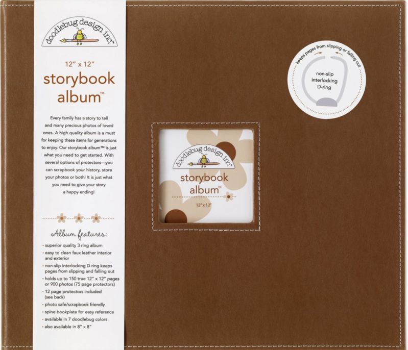 ALBUM DOODLEBUG D-RING 12"X12" BON BON