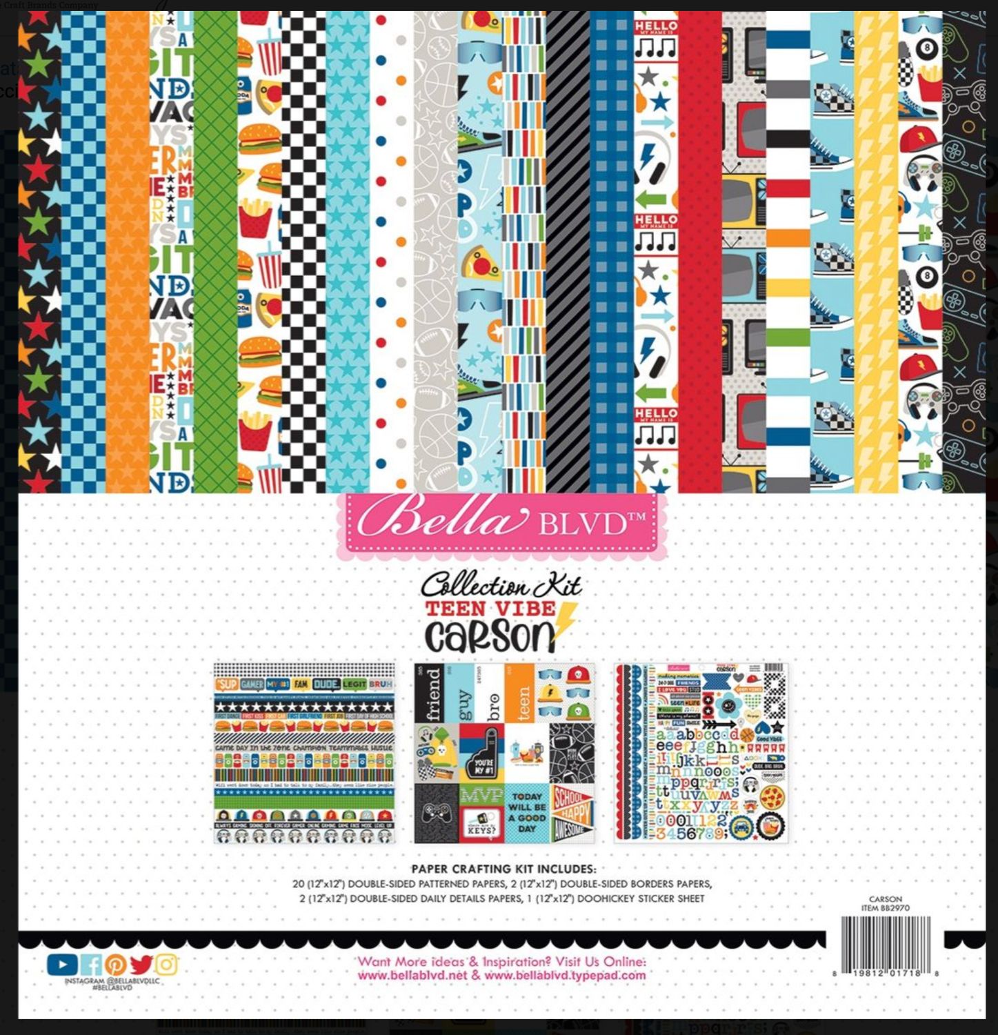 KIT 12X12 TEEN VIBE CARSON