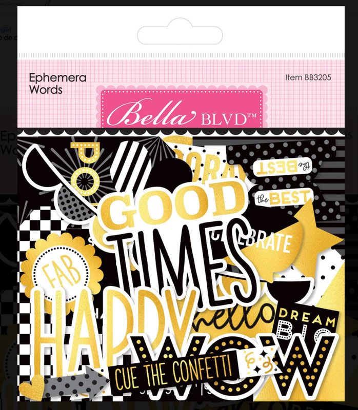 EPHEMERA WORDS LET'S CELEBRATE