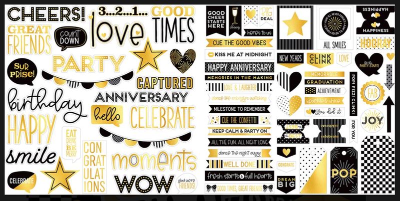 EPHEMERA WORDS LET'S CELEBRATE