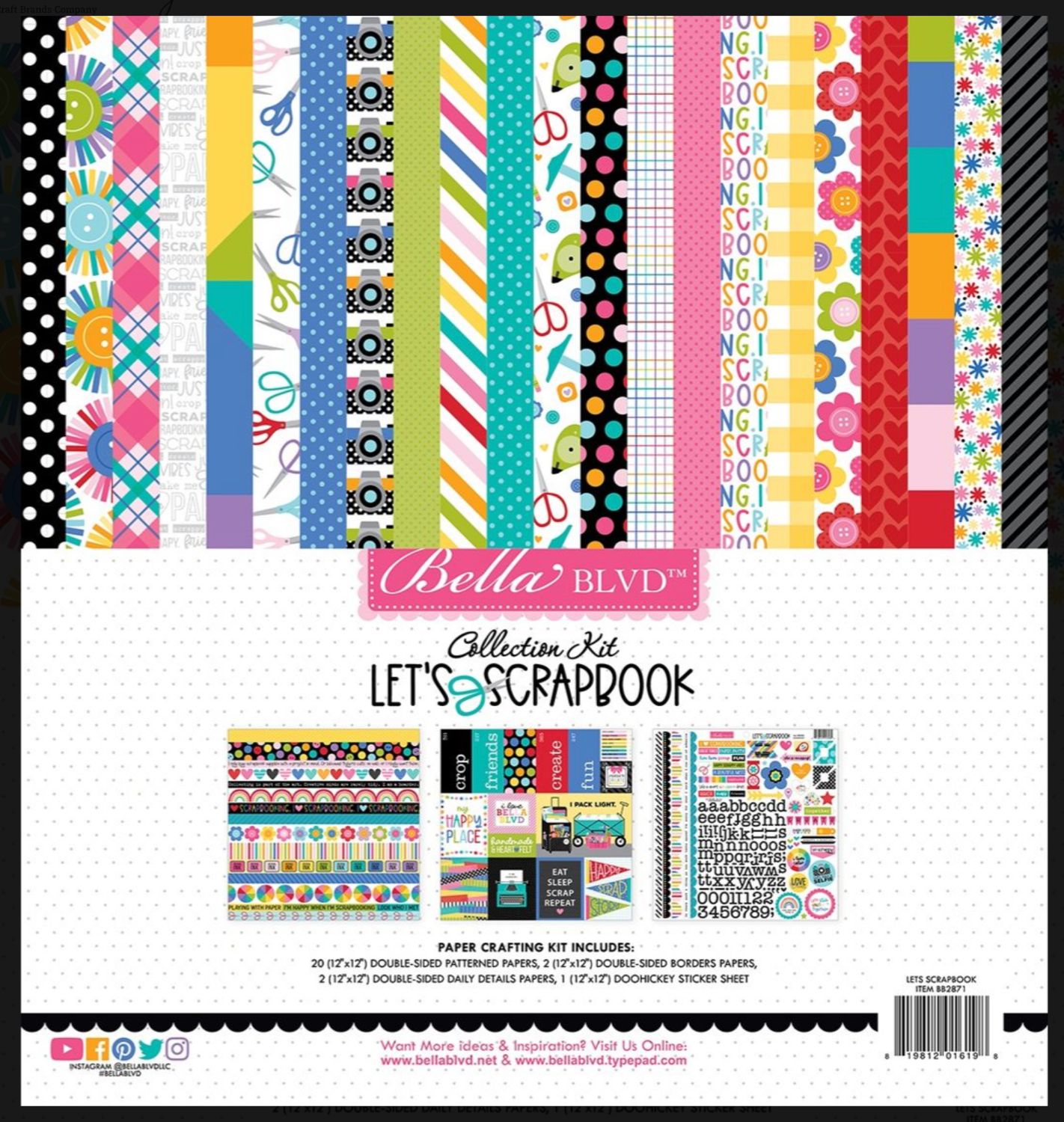 KIT 12X12 LET'S SCRAPBOOK