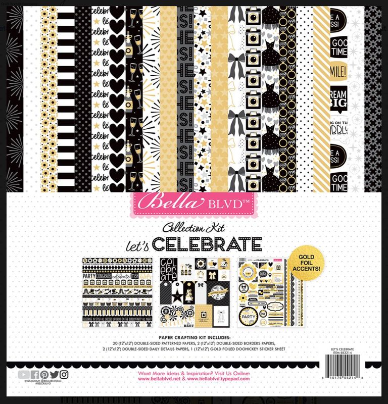 KIT 12X12 BELLA BLVD LET'S CELEBRATE