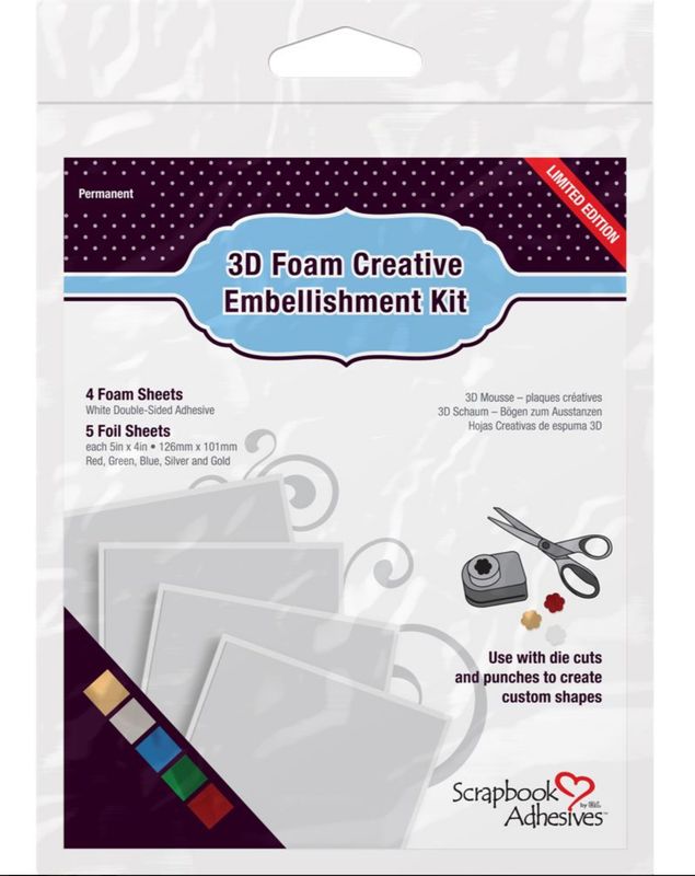 SET DE HOJAS DE FOMI CON ADHESIVO DE DOBLE CARA Y HOJAS DE FOIL