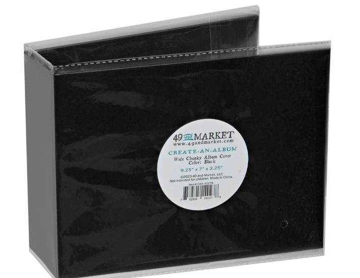 COBERTURA PARA CREAR ALBUM NEGRO 9"X7"X3.25