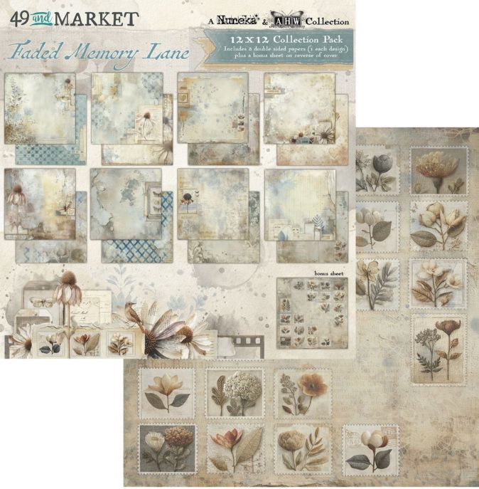 STACK DE PAPELES 12x12 FADED MEMORY LANE