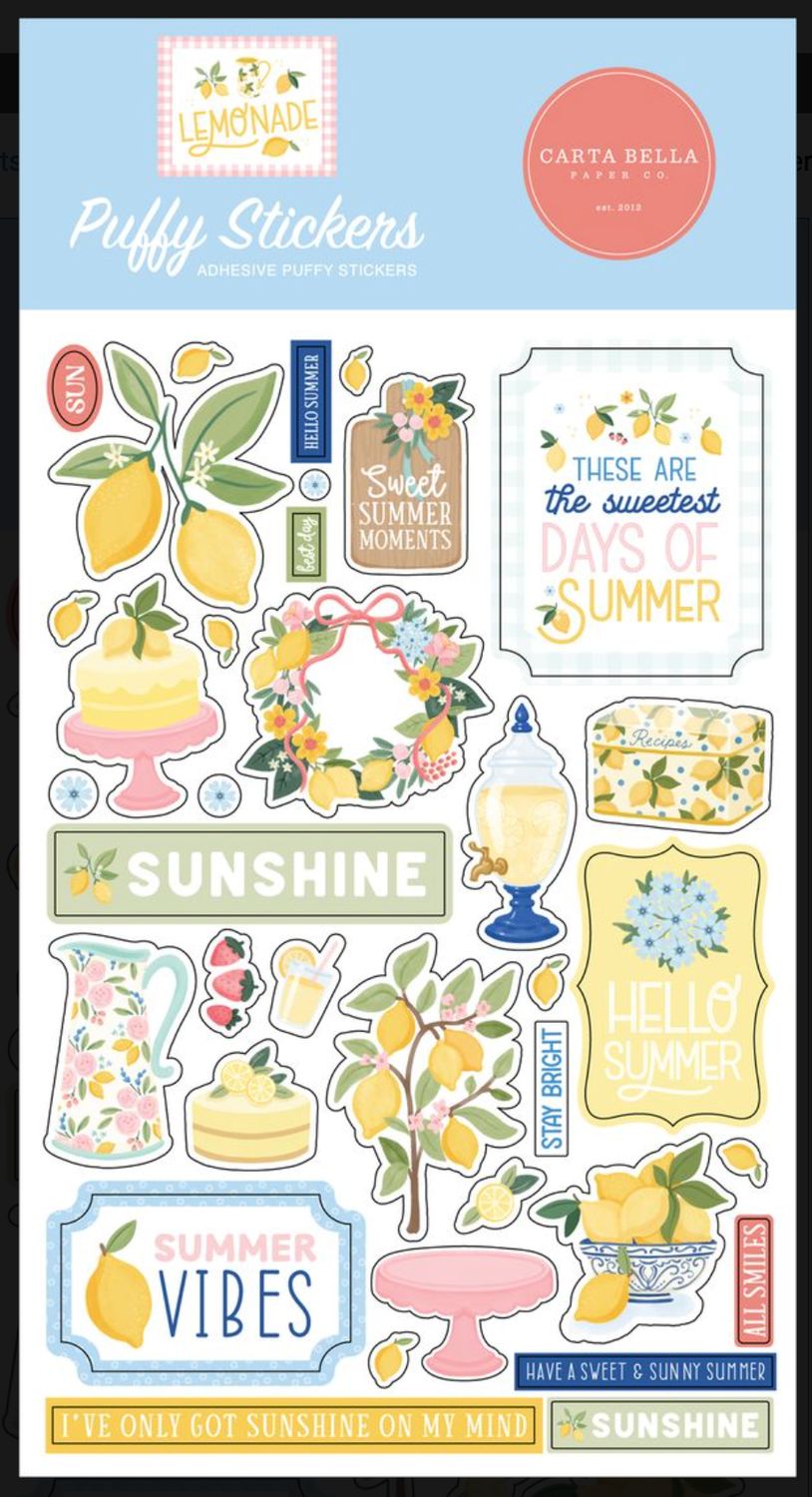 PUFFY STICKERS LEMONADE