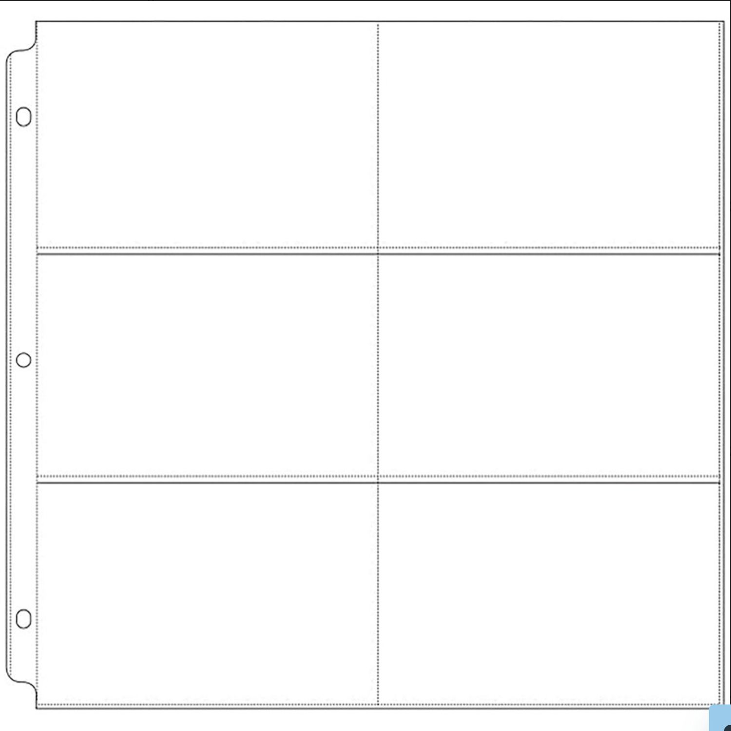 REFILLS PARA ALBUM RING 12X12 CON POCKETS HORIZONTALES (UNIDAD)