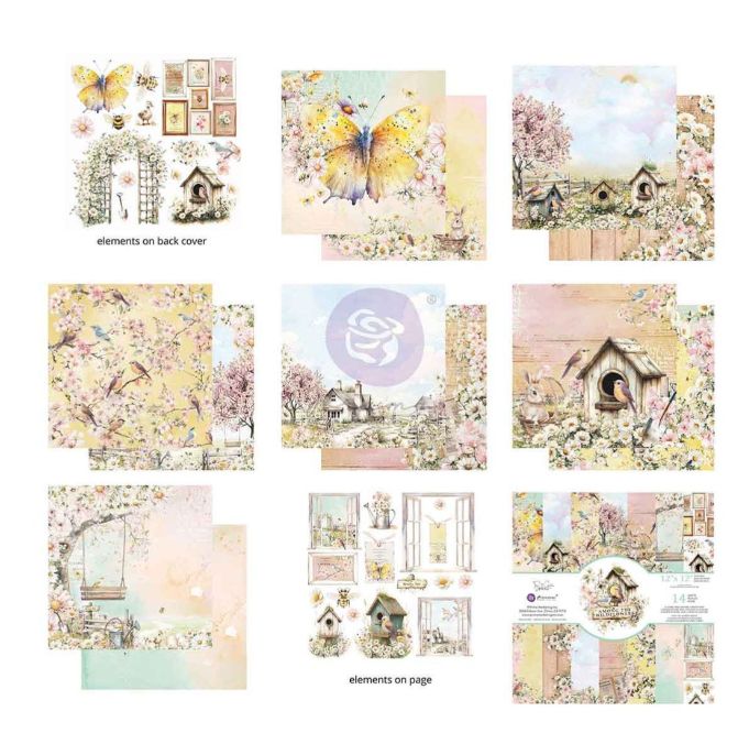 STACKS DE PAPEL 12X12" AMONG THE WILDFLOWERS