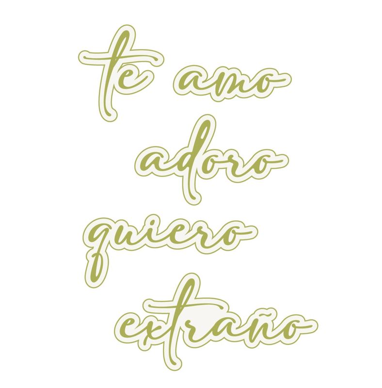 TROQUEL PALABRAS DE AMOR