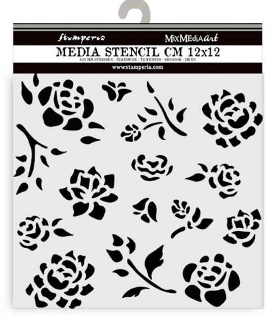 STENCIL TIMELESS BUDS PATTERN
