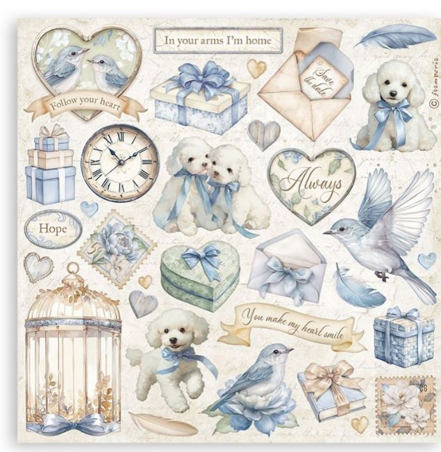 STICKERS TIMELESS  6.5"X6.5" 4/Pkg