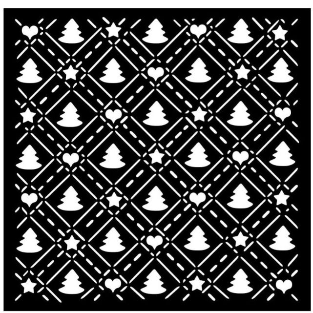 STENCIL CANDY CHRISTMAS TREE PATTERN