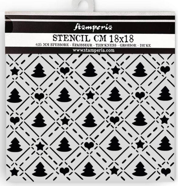 STENCIL CANDY CHRISTMAS TREE PATTERN