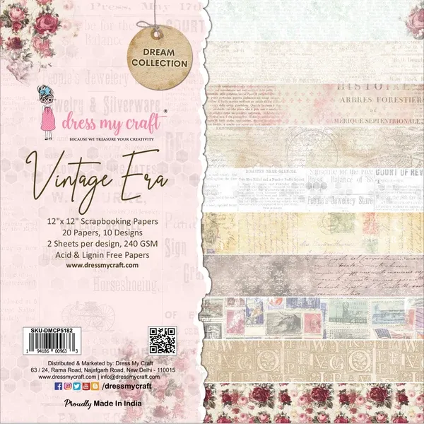 STACK DE PAPELES ERA VINTAGE 12X12