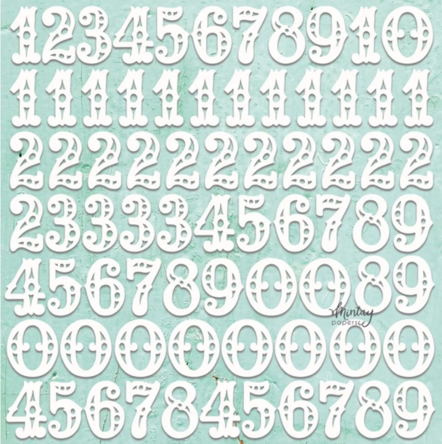 MINTAY CHIPPIES - DECOR - NUMBERS SET