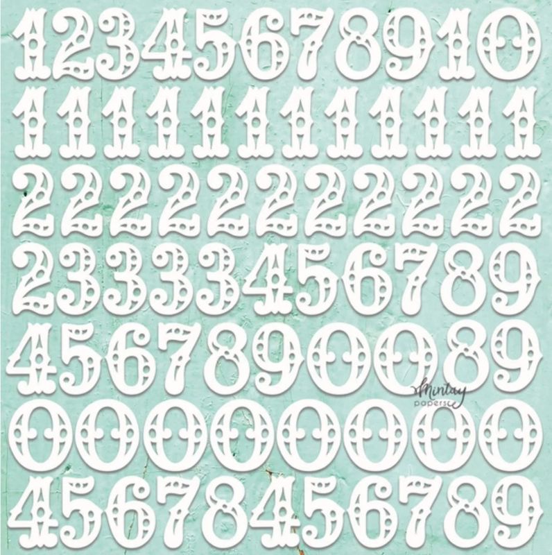 MINTAY CHIPPIES - DECOR - NUMBERS SET
