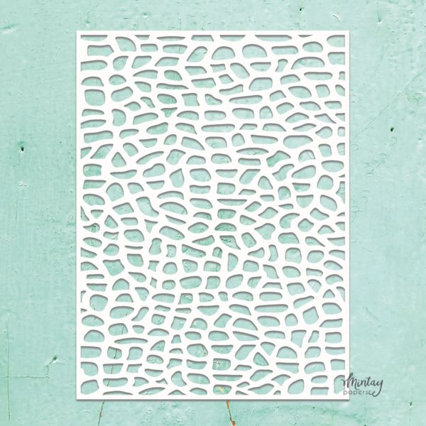 MINTAY STENCIL 6 X 8 STONE WALL