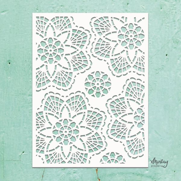 MINTAY  STENCIL 6 X 8 DOILIES