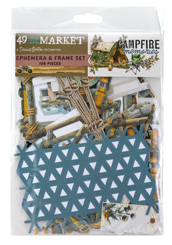 SET DE EPHEMERAS Y MARCOS CAMPFIRE MEMORIES