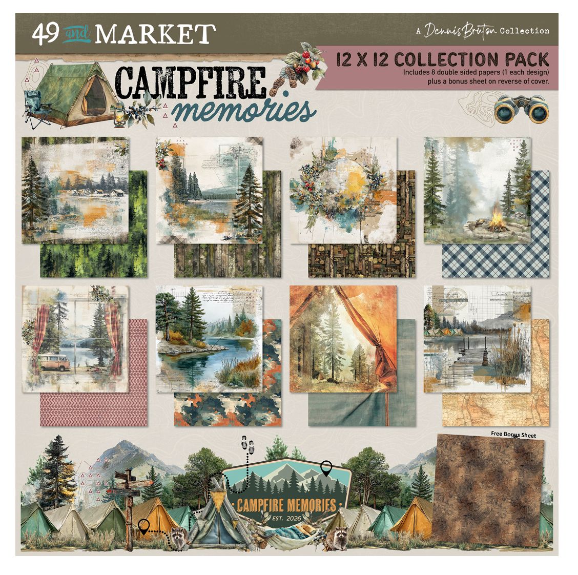 KIT 12X12 CAMPFIRE MEMORIES